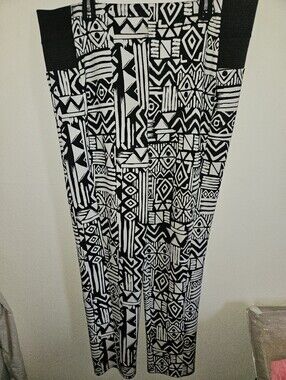 K. Jordan Womans Black And White Pants Size 3x